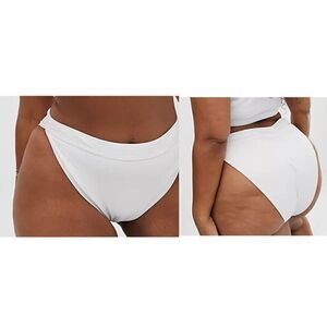 South Beach Curve Exclusive mix and match ribbed high waist bikini bottom NWT